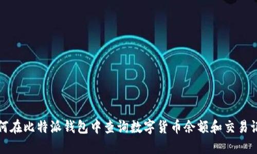 如何在比特派钱包中查询数字货币余额和交易记录