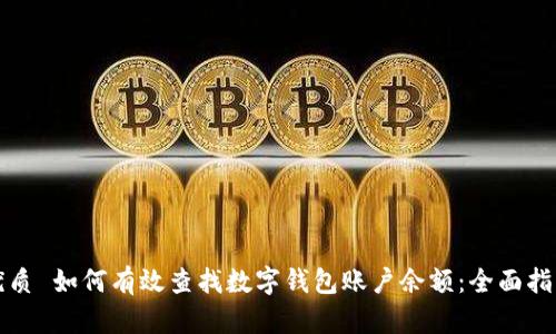 优质 如何有效查找数字钱包账户余额：全面指南